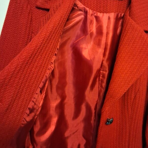 NWT Comfy Lined Red Blazer Jacket Spring Fall Winter Jackets Tag Size S 4 6 - Picture 11 of 12
